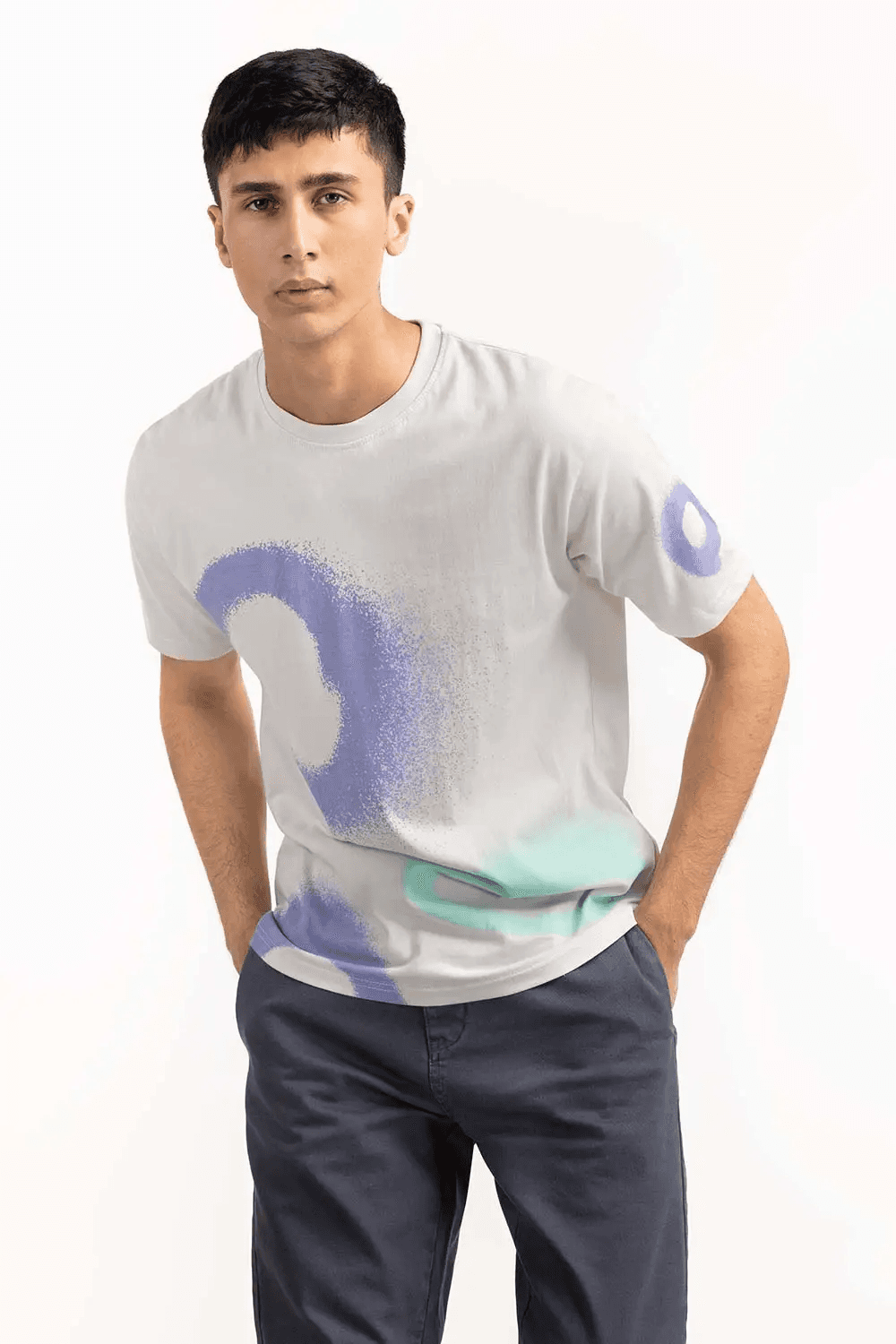 Grey Printed T-Shirt