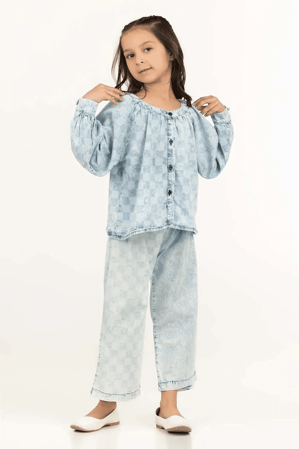 Toddler Girl Blue Trouser