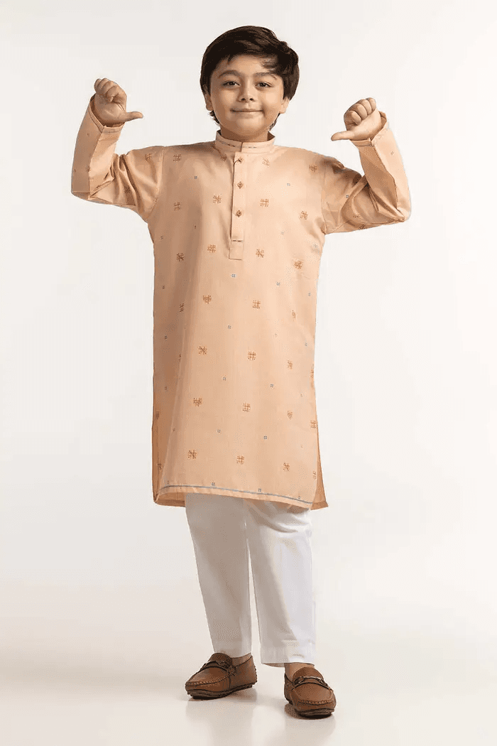 Peach Styling Kurta